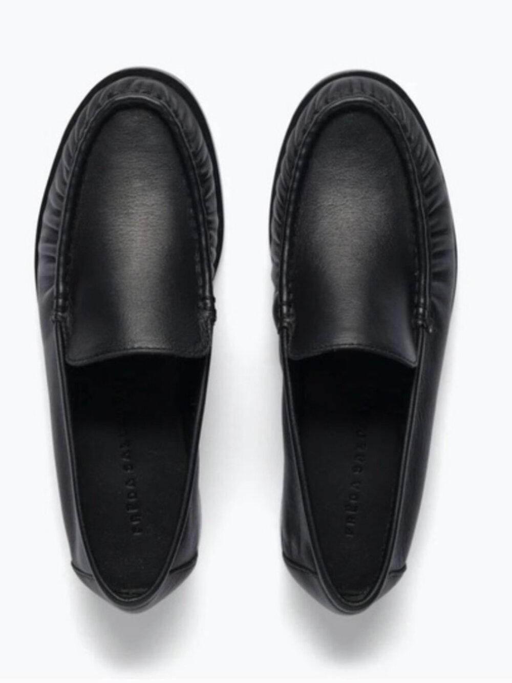 Freda Salvador LEIGHTON SOFT LEATHER LOAFER in Black